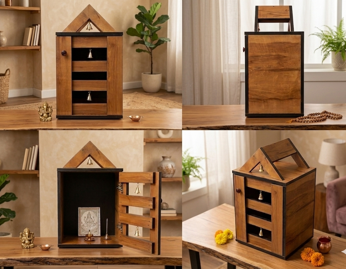 POOJA CUPBOARD (PARTICAL BOARD)