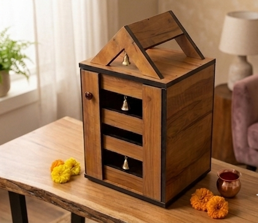 POOJA CUPBOARD (PARTICAL BOARD)