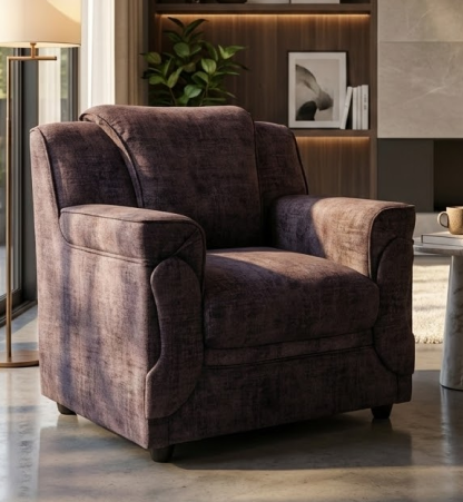 Recron Luxury 5-Seater Sofa – Graphite Grey Edition