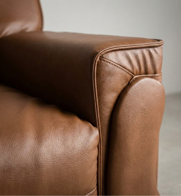 Recron Luxury 3-Seater Sofa – Tan Edition