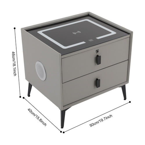 BED SIDE STORAGE (GEN_Z WIRE LESS  CHARGING)