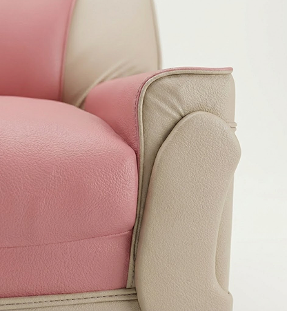 Recron Luxury 3-Seater Sofa – Blush Pink Edition