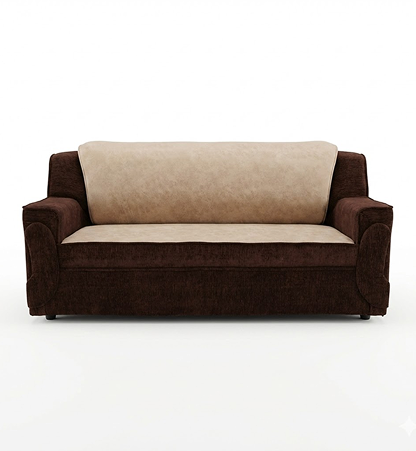 PU Foam Comfort 3-Seater Sofa – Dual-Tone Edition